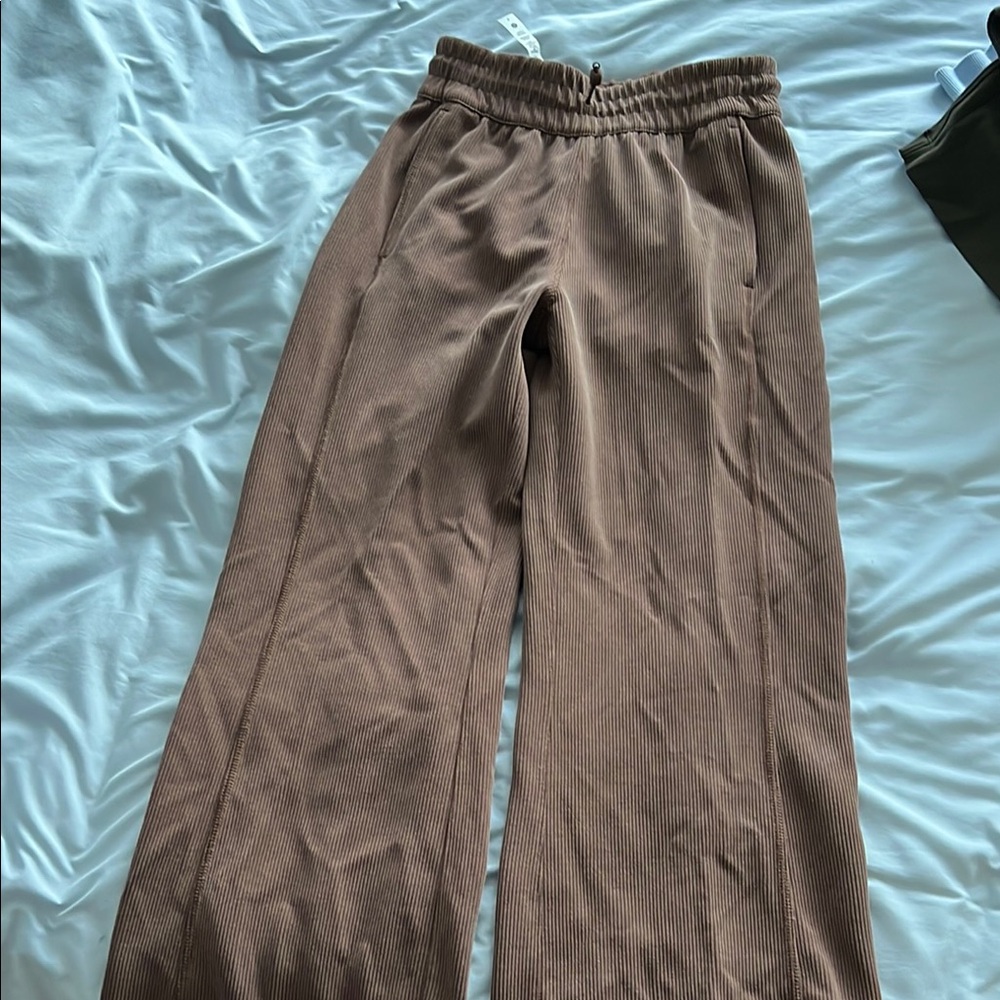 Lululemon ribbed softstreme wide leg pants